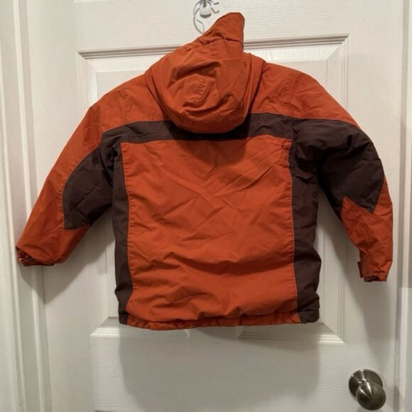 Columbia Orange and Brown winter Jacket for Outdoor Adventures kids6/7 with hood - Picture 6 of 12